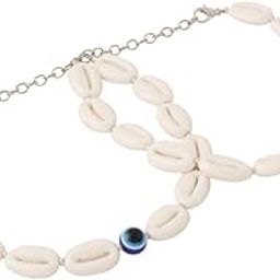 Oxidised Payal Adjustable Sea Shell Evil Eye Beads Charm Anklets for Girls and Women beautiful Sea Shell Evil Eye Payal anklets-14