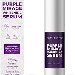 Purple Magic Whitening Serum-30ml | v34 Colour Corrector For Teeth | Purple Toothpaste For Teeth Whitening | Teeth Stain Remover | Enamel Safe & Effective Teeth Whitener Oral care |Apple Peach-30