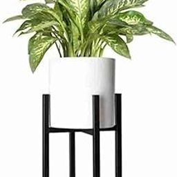 Modern Metal Floor Flower Stands Planter for Living Room Bedroom Display Plant Stand Tall Indoor Plant Stand with Planter Pot (WHITE)-image-17