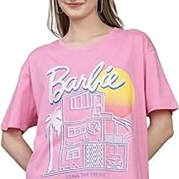 Official Barbie Printed Oversized Tshirt for Women-image-59