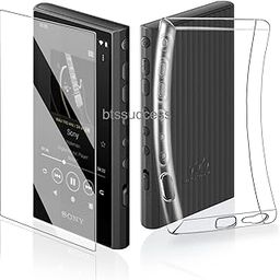 AudioPartner Soft Clear TPU Protective Shell Skin Case Cover for Sony Walkman NW-A300 Series NW-A306 NW-A307 (Clear case and Glass)-picture-12