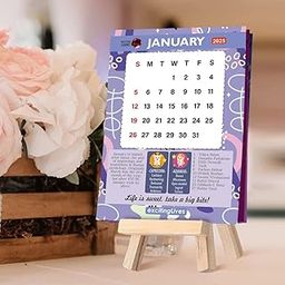 exciting Lives New Year Desktop 2025 Calendar - Affirmation Calendar | Motivational & Uplifting Self-Love Quotes Gift for Christmas Day, New Year, Birthday, Anniversary, For Corporate, Teachers, Brother, Father, Husband, Office-27