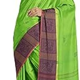 Chettinad Pure Cotton Saree Without Blouse | Traditional and Casual Ready to Wear Saree | For Daily and Work Wear (Green)-image-2
