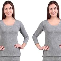 Ladies Poly Cotton Blended Thermal Top – Soft, Warm & Comfortable Winter Wear for Women – Ideal for Layering (Pack of 2)-image-25
