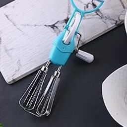 RIMEET Portable Hand Blender Mixer with Beater, Stainless Steel and Plastic, for Eggs and Cake Cream Beater, Multipurpose Mixer Blender-7