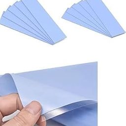 TRUEBOND 5-Pack Size- 20x67x1 mm Thermal Conductive Silicone Pads with 3.0 W/(m⋅K) Thermal Conductivity, Soft Safe Simple to Apply for SSD CPU GPU LED IC Chipset Cooling - Blue-image-99