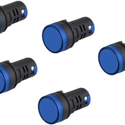 led Indicator lamp Blue 12-220 V AC/DC Universal Series for Electrical Panel Make Pack of 5 nos Panel Cut Out Dia 22.5mm-image-13