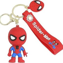 SAMVARDHAN Super Hero Spider Man 3D Rubber Key Chain Marvel Avengers 3D Pvc Silicone Rubber Keychain With Lanyard Hook Metal Chain, Multi-Coloured-image-45