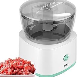 Meat Grinders, Electric Chopper, Mini Food Processor, Meat Grinder, Mini Chopper for Meat, Vegetables and Fruits, 3 Sharp Blades (1Pcs)-picture-25