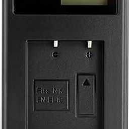Norifon EN-EL19 LCD USB Charger for Nikon Coolpix S33, S7000, S6900, S2800, S100, S3100, S4100, S4300, S5200, S6500 Camera and More Black EN-EL19-L-10