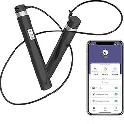 MEDITIVE Smart Jump Rope, Calorie Calculation, Skipping Rope for Sports Fitness Workout - Adjustable Jumping Rope for Men, Women and Kids (Plastic , Black)-picture-9
