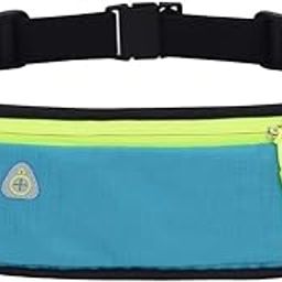 Sports Running Belt, Outdoor Pockets Anti-Theft Mobile Phone Running Belt with Water Bottle Holder, Waterproof, Can Hold Cash Keys Cards Pocket Sport Running Bag Pouch & Belt (Blue)-image-98