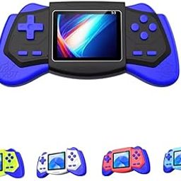 Gadgets World S3 Handheld Video Game Set for Kids,500 Retro Video Games Console,Rechargeable Retro Game Box with TV Game Support (Random Colour)-image-34