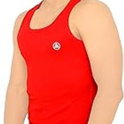 Men's Pure Cotton Ganga Plain Sports Vest (MSG02 PACK1 Art 501_Black_Parent-image-46