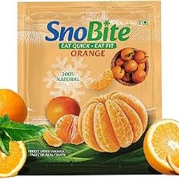 SnoBite Freeze-Dried Orange Pouch | 100% Natural | No Added Sugar, Zero Preservatives | Healthy, Tasty, Gluten Free Snack for Adults and Kids | 8g-image-61