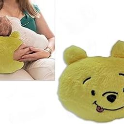 Synlark® Home Cradle Arm Pillow, Breastfeeding and Bottle Feeding Head Support Pillow, Nursing Pillow, Supersoft Fur Cozy Cradle Arm Pillow for Feeding Baby Travel-Friendly and Washable (Yellow)-image-21