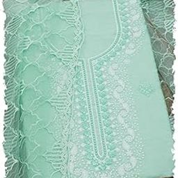 Womens Chanderi Embroidered Unstitch Dress Material With Thread Work-image-32