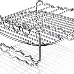 ATORSE™ Air Fryer Rack Steaming Rack Stainless Steel for Kitchen Air Fryer Oven Home Type A|Home & Garden|Kitchen Dining & Bar|Small Kitchen Appliances|Fryers-image-35