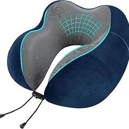 Premium Memory Foam Luxury Travel Neck Rest Pillow with Super Soft Removable Cover, Multipurpose Comfortable Travel Pillow for Men and Women, Standard-13