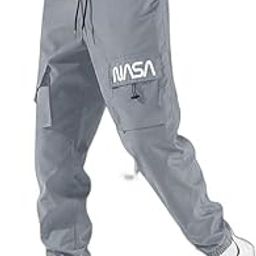 New Men's Lycra Midrise Elastic Waist Trackpant (NASA_Grey_24_M)-image-78