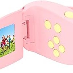 Hztyyier 1080P HD Cartoon Wing Camcorder with Filters for Kids, ABS, Silicone, Drop Proof, Video Camera Camcorder with Filters (rosa)-image-19