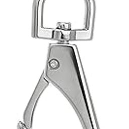 Excite Store Premium Silver Waist Hanging Hook Keychain For Car & Bike Carabiner Shape Keyring-image-12