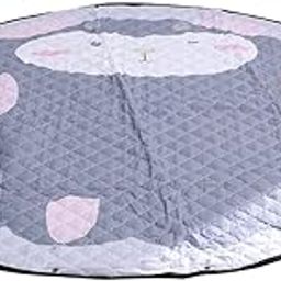 The Tickle Toe Multipurpose Toy Storage Bag with Play Mat – Foldable Rug Organizer for Kids, Multicolour (Large Capacity)-image-33