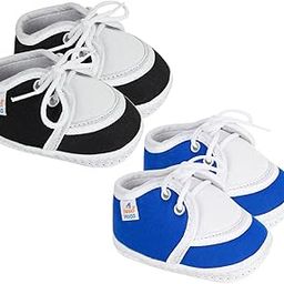 6 To 12 Months Baby Boys & Baby Girls Cotton Lace Shoes/Booties (Blue,Black) -SK145andSK137-picture-48