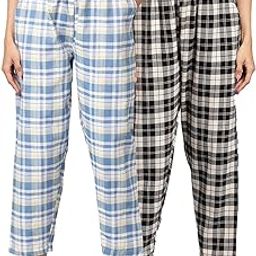 Womens Pack of 2 Cotton Printed Lounge Pant with Side Pocket and Elasticated Waistband-image-74