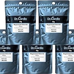 Dr Cardio Natural Bath Salt | Dead Sea Salt Magnesium Chloride Flakes for Foot and Body Soaks | Replenish Magnesium Levels | Relaxing & Rejuvenating Muscles & Joints | Pain Relief(5kg, Musk)-image-81
