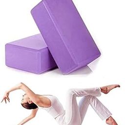 BIYALI High Density Foam Yoga Block | Lightweight & Portable Yoga Brick | Comfortable Fitness Foam Bricks | Yoga Accessories for Women & Men Yoga Equipment Pack of 2-image-92