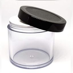 JARBAZAAR (WHOLESALE PACK OF 20 PCS) 100 GRAM ACRYLIC SAN JAR FOR DIY COSMETIC LIPBALMS,LIP SCRUBS, BODYBUTTER PACKAGING JAR TRAVEL FRIENDLY with protective inner lid 100% leak proof-picture-54