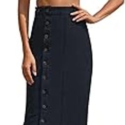 Denim Skirt for Women | Long Skirt for Women | Skirt for Women | Skirt for Women Long Length | Pencil Skirt for Women-image-65