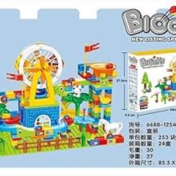 SPIRIUAL House Educational Building Blocks Set, Construction Toy Puzzles for Learning Activities, Ideal for Kids Ages 2-5 - Roll Ball Blocks for Boys and Girls-21