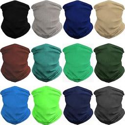 Headband Bandana 12-in-1 Versatile Sports Seamless Headwear Neck Gaiter Headwrap Balaclava Facemask Helmet Liner for Camping Running Cycling Fishing Hiking-image-23