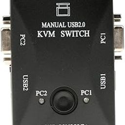 NMC 2-Port DisplayPort KVM Switch with Built-in USB 2.0 Hub Ultra HD Connector-13