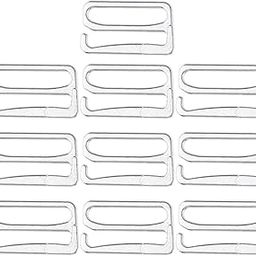 Loom Tree 10pcs Alloy Replacement Bra Strap Slide Hook Fig 9 Lingerie Adjuster 19mm-45