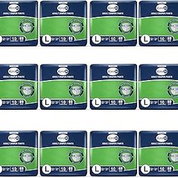 Kare In Adult Diaper Pants for Incontinence, Large, Waist Size 90-120 cm (35"-47")-Pack of 12 (120 Count)-image-10