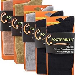 Odour free Organic Cotton & Bamboo Men's Formal Socks - Pack of 5-image-9