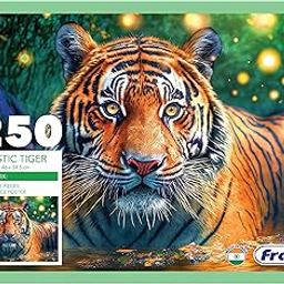 Frank Majestic Tiger Jigsaw Puzzle (250 Pieces) for Kids Above 9+ Years - Fun & Challenging Brain Booster Games | Educational Puzzle for Focus and Memory -34508-18