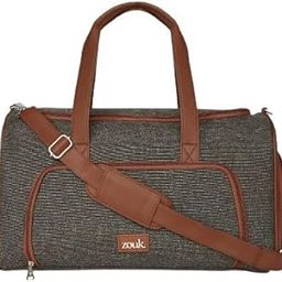 Weekender Duffle Bag | Travel Bag with Shoe Compartment & Trolley Sleeve | Spacious, Foldable, Lightweight Duffel for Men & Women | Water-Resistant | Bristel-12