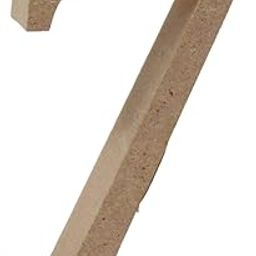 AmericanElm 6 Inch Unfinished MDF Number 7" Cutouts for DIY Art and Craft Work (Seven_H x Thick -6 in x 11mm)-18