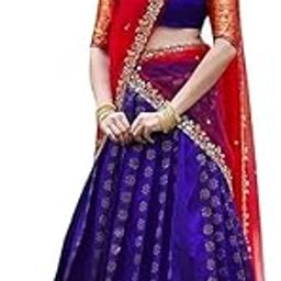 women's pure silk zari weaving lehenga choli, unstitched lehenga choli, half saree-picture-54