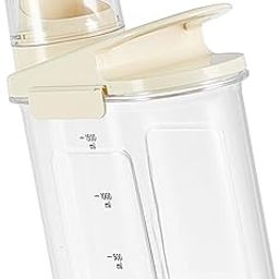 BNF Rice Storage Bin Food Dispenser Rice Storage Container for Grain Sugar Flour Cream 2L | Home & Garden | Kitchen, Dining & Bar | Kitchen Storage & Organization | Food Storage Containers-image-25