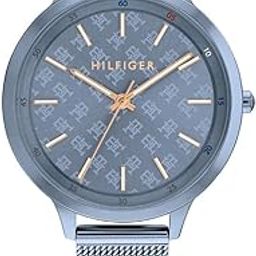 Tommy Hillfiger IRIS Quartz Basic Slim Blue Dial Blue Stainless Steel Strap Watch for Women-picture-19