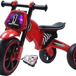 JoyRide Himalayan 1 Best Trike Baby Tricycle with Headlight, Music,Eva Wheels & Curved Seat, for 12 Months to 48 Months Boys/Girls/Carrying Capacity Upto 30kgs RED-image-88