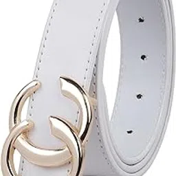 winsome deal Women’s Artificial Leather White Belt – Stylish & Adjustable Belt for Jeans, Dresses & Casual Wear-picture-13