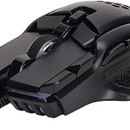 PC Gaming Mice, Customization Professional Game Chip Plug and Play 12800dpi Gaming Mouse for Office for Home-image-24