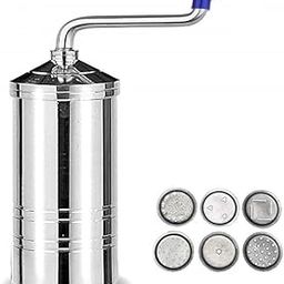 Quillbee Stainless Steel Kitchen Press, Noodles, Murukku, Nool Puttu, Bhujia Chakli Maker, Idiyappam Machine, Namkeen, Maggi, Sev Sancha Maker with 6 Jali-picture-1