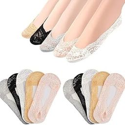 Breathable Non-slip Elastic Liner Invisible Cotton Ankle Socks Elastic Random Cotton Summer Thin Socks for Women's (Multicolor) (Pack Of 6)-image-65